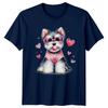 Puppy Dog Hearts Pink Bubblegum Dogs Animals Unisexs TShirt Unisexs Graphic Top a