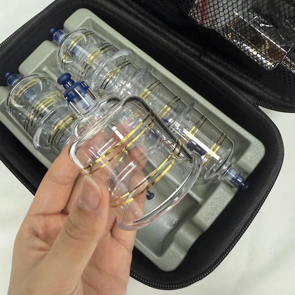 10 PCs Portable Cupping Therapy Set  Plastic Suction Cups Kit for Pain Relief, Muscle Relax, Body Massage