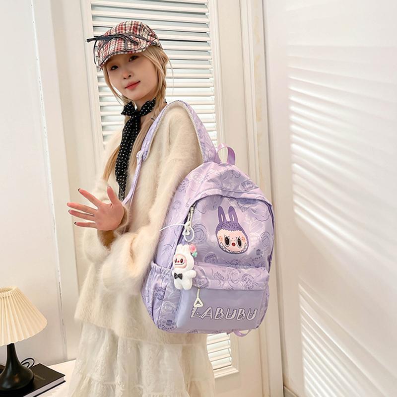 Zaino Scolastico Cartone Animato Labubu Nuovo Zaino Grande Capacità Stampa Studente Ultraleggero Zaino Scolastico Labubu