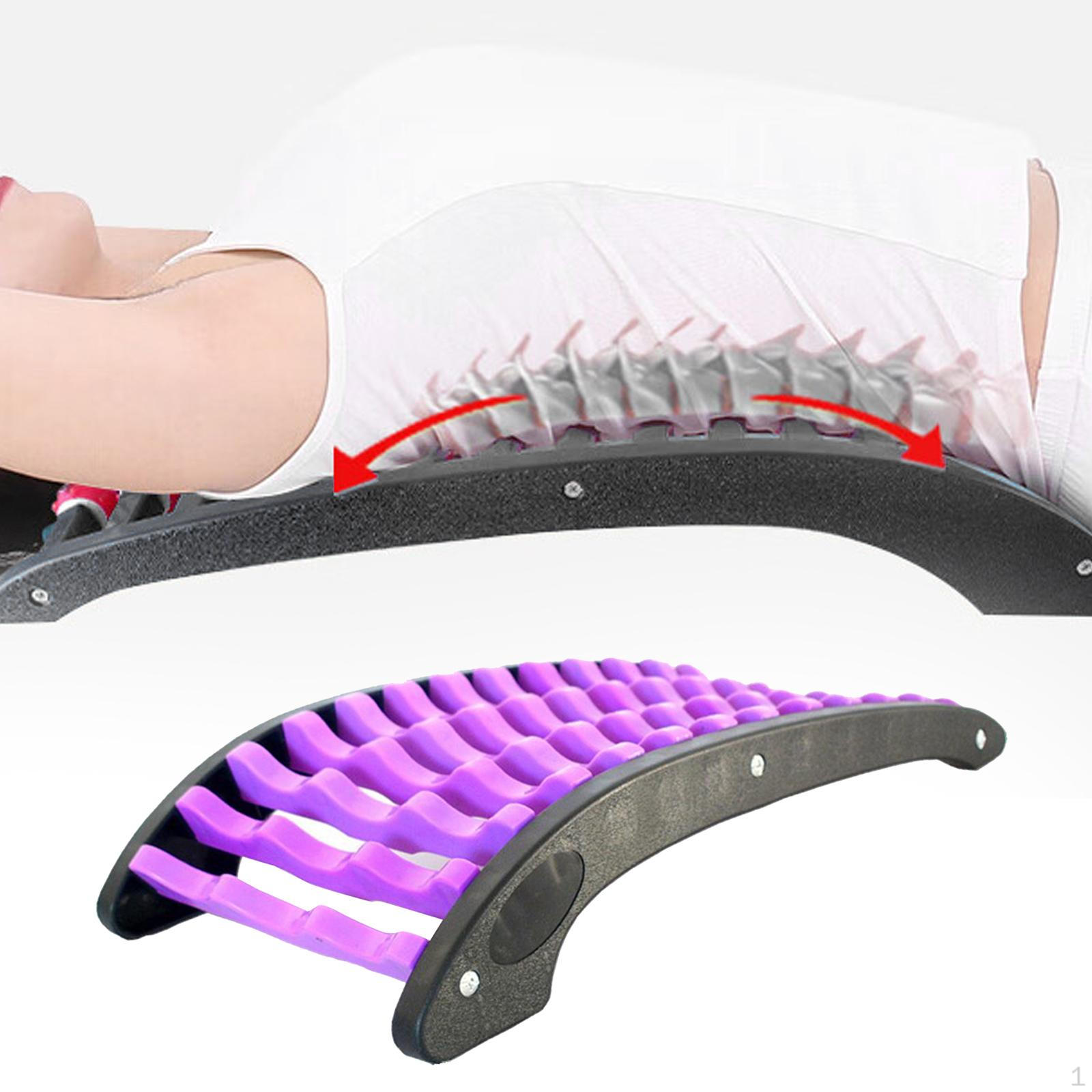 

Носилки для спины для взрослых Устройство для растягивания мышц Путешествуйте Домашний спортзал Гостиная Black and Purple