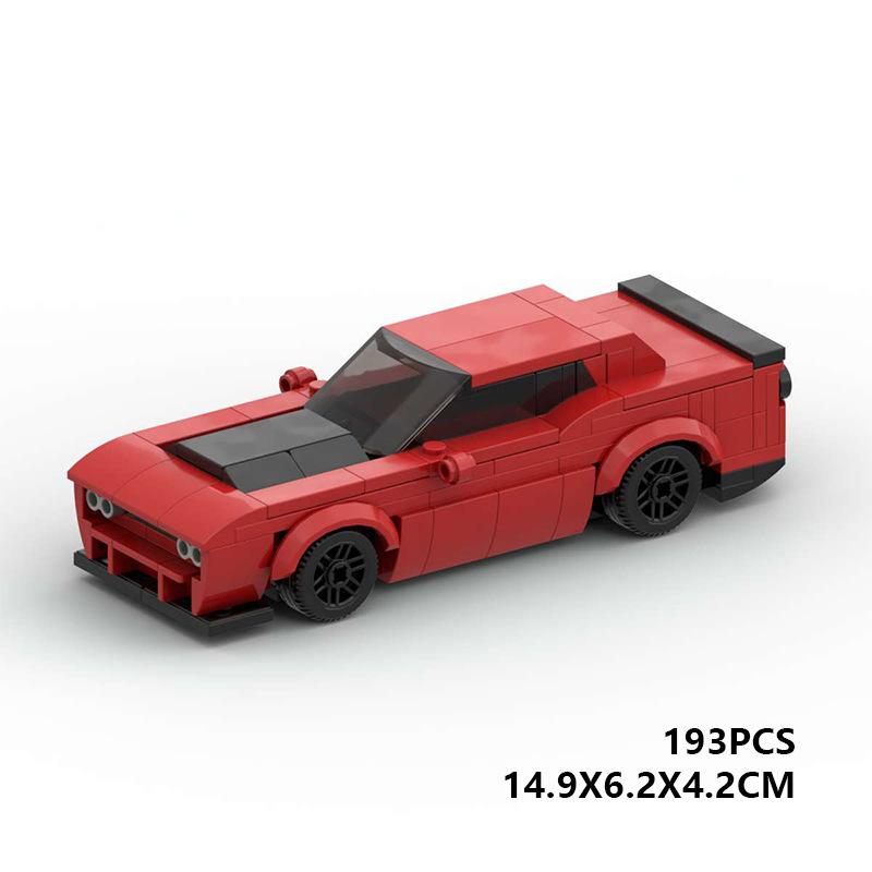 MOC Sports Car Assembly Building Blocks Racing Gift Model Educational Cross-border Toy