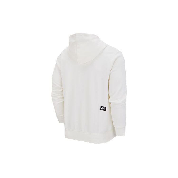 Nike SB Truck Fleece Skateboarding Hoodie White Black Men DM6479-133