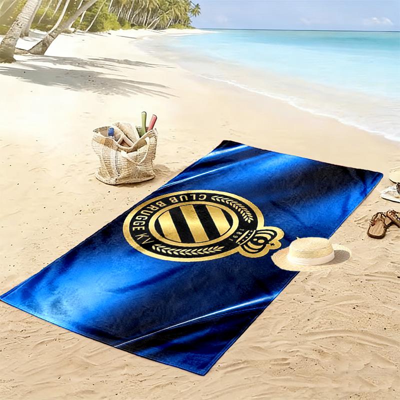 Club Brugge KV Print Beach Towel, Large Soft Quick Dry Towel for Beach Camping Swimming