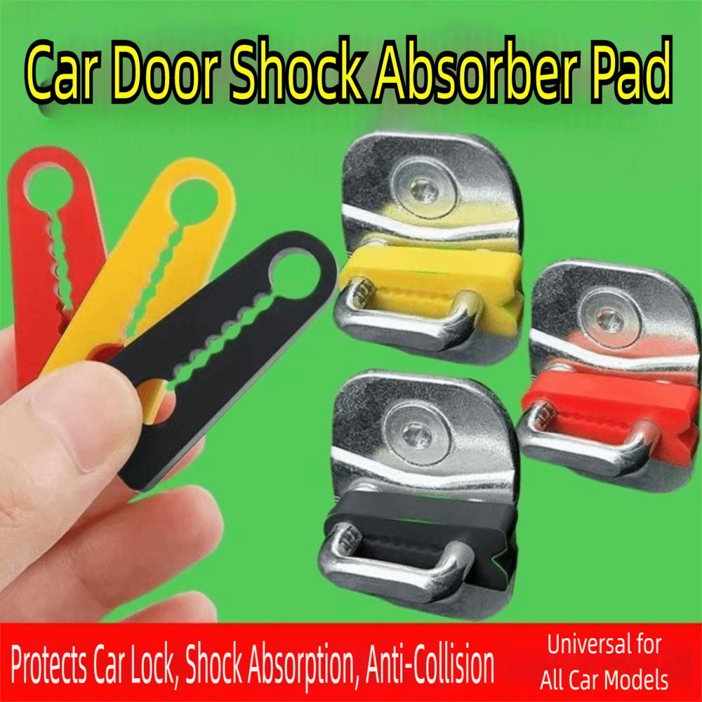 4 szt. Dźwiękoszczelne Osłony Zamków Drzwi Samochodowych Silikonowy Tłumik Dźwięku Bufor Zamka Drzwi Akcesorium Samochodowe