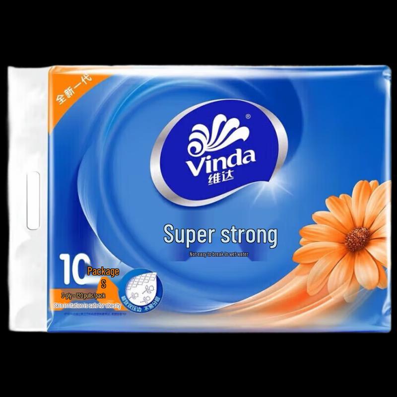 Vinda Original Wood Pulp 3-Ply Facial Tissues