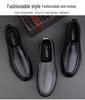 Men's Casual Leather Slip-On Shoes - Round Toe, Breathable & Versatile for Formal or Business Wear