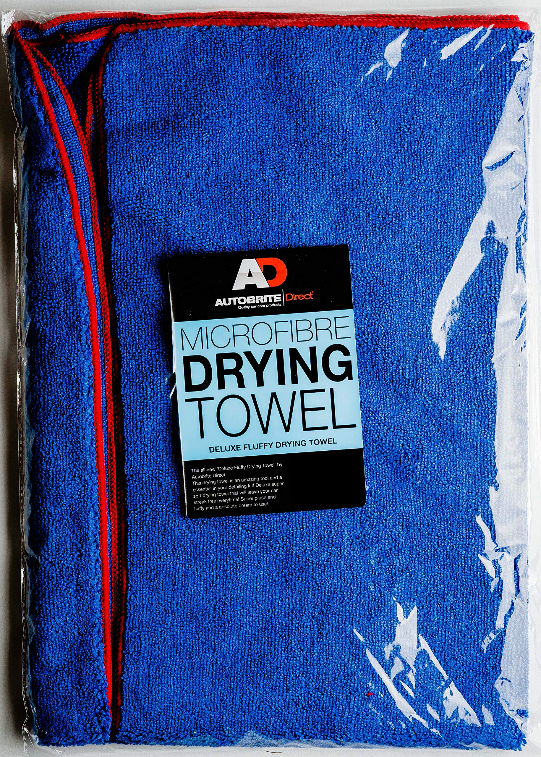 

Полотенце для сушки автомобиля 60см x 90см Очень большое Впитывающее Быстросохнущее Салфетка Микрофибра Autobrite Direct Синее Deluxe Fluffy синий