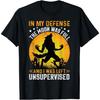 ODFSND Funny In My Defense Werewolf Halloween Moon Men, Women T-Shirt