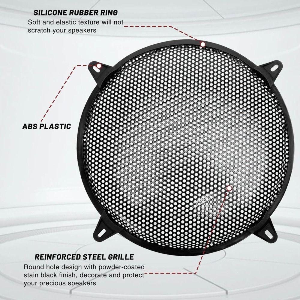 5-12inch Speaker Grills Black Speaker Grill Cover Mesh Covers Subwoofer Grill Home Audio
