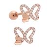 [1+1] 14K Gold-Filled Pin Bling Butterfly Piercing (Single Side Sold)