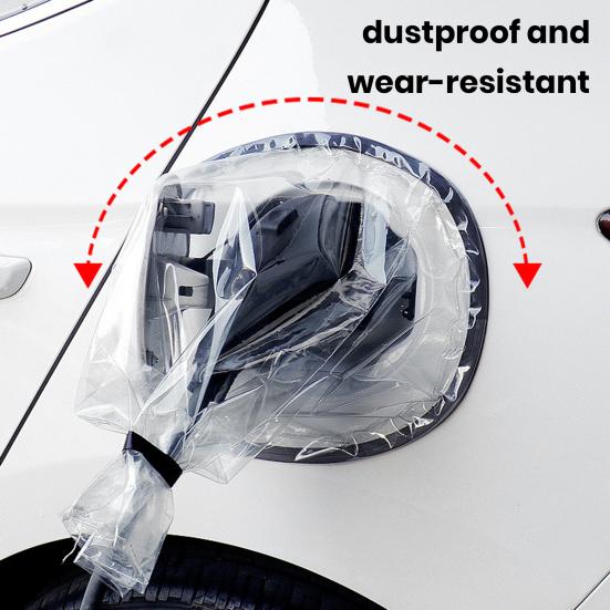 Wasserdichte Ladeanschlussabdeckung mit starker magnetischer Saugkraft, Universalgröße, regendicht, durchsichtig, Schutzhülle für das Außengehäuse für EV-Ladegeräte