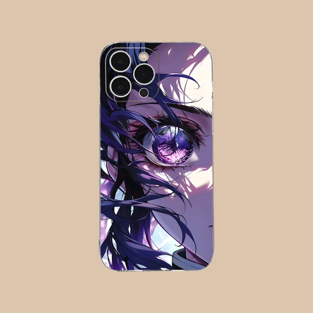 Demon Slayer Shinobu Kocho Phone Case for iPhone 16 15 14 13 12 11 X XR XS 8 6 Pro Max Plus Mini Clear Colour Protective Cover