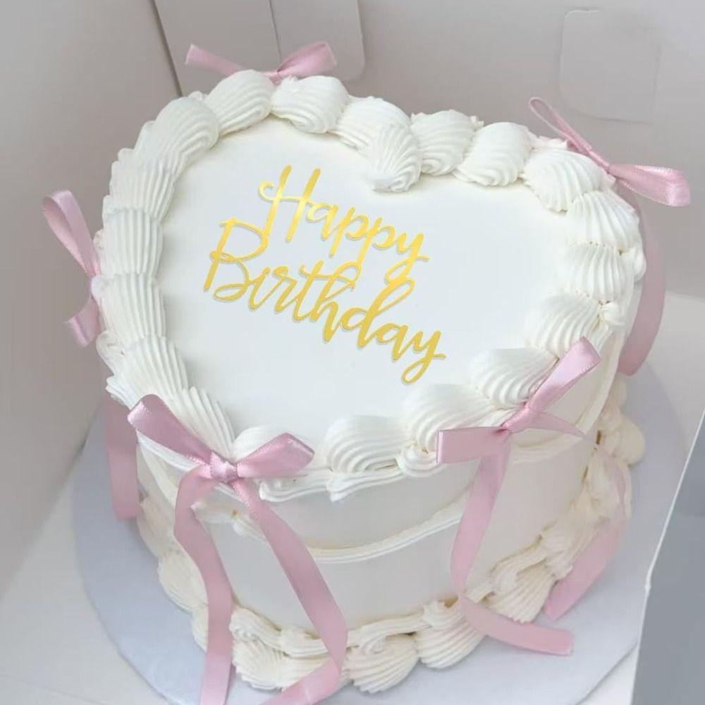 7 PCS Funny Cake Decorating Multipurpose Happy Birthday Sign 2025 Ribbion Cake Topper