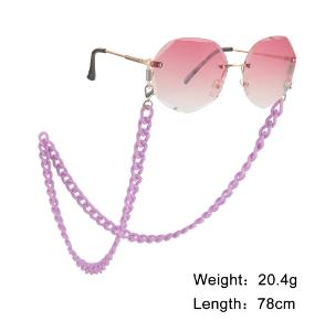 Dreamtimes Eyeglass Chain Strap Holder Cord Acrylic Sunglasses Necklace Holder Sunglasses Chain Eyewear Retainer Lanyard фиолетовый