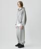 Prinoar [Set] String Overfit Two-Way Zip-Up Hoodie + One-Pleat String Pants - Melange