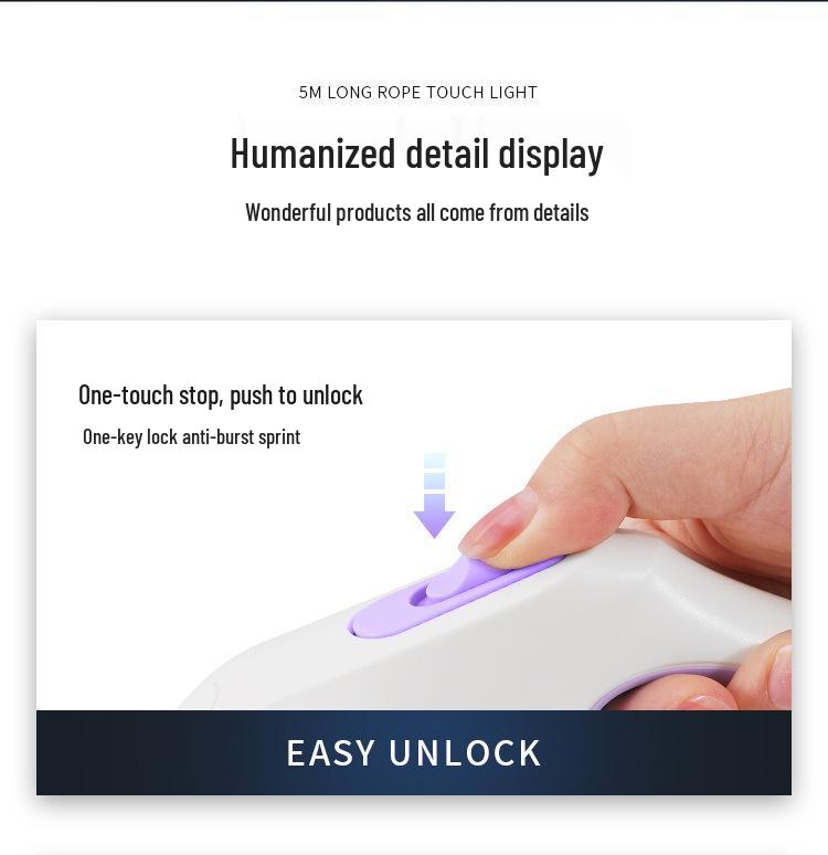 LED Leuchthundeleine mit Einzug: Keine Belastung, komfortables Gassigehen mit dem Haustier