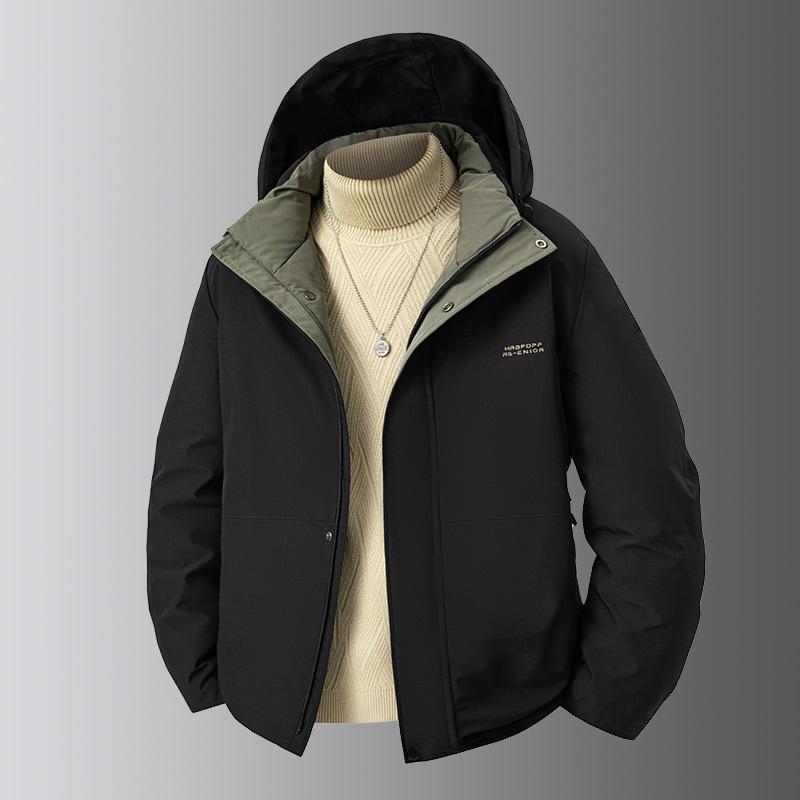 

Зимнее плюшевое утолщенное хлопковое пальто для мужчин среднего и пожилого возраста. Носится отцами. С капюшоном. Съемное. Теплое и простое хлопковое пальто. 5XL