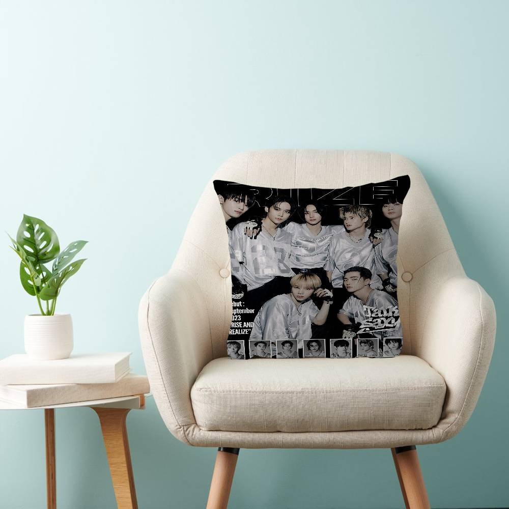 Kpop Band R-RiizeS Cushion Cover Pillow Cover Decor Pillowcase Printed Cushion Case For Couch