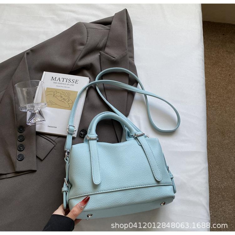 

Женская весенняя новая розовая сумочка сумка на плечо сумка-мессенджер корейская универсальная сумка-боулинг модная маленькая сумка