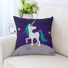 New Unicorn Cushion Cover Hot Polyester Cartoon Unicorn Pillowcase Kids Room Decoration Sofa Couch Throw Pillow Cover Decorative