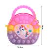 New Eliminate Rat Pioneer Bag Cartoon Unicorn Coin Purse Silicone Messenger Bag Children Fidget Toy Bubble Stress Relief Handbag