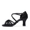 Elegant Satin 5 Cm High Heel Adult Female Latin Modern Ballroom Dancing Shoes