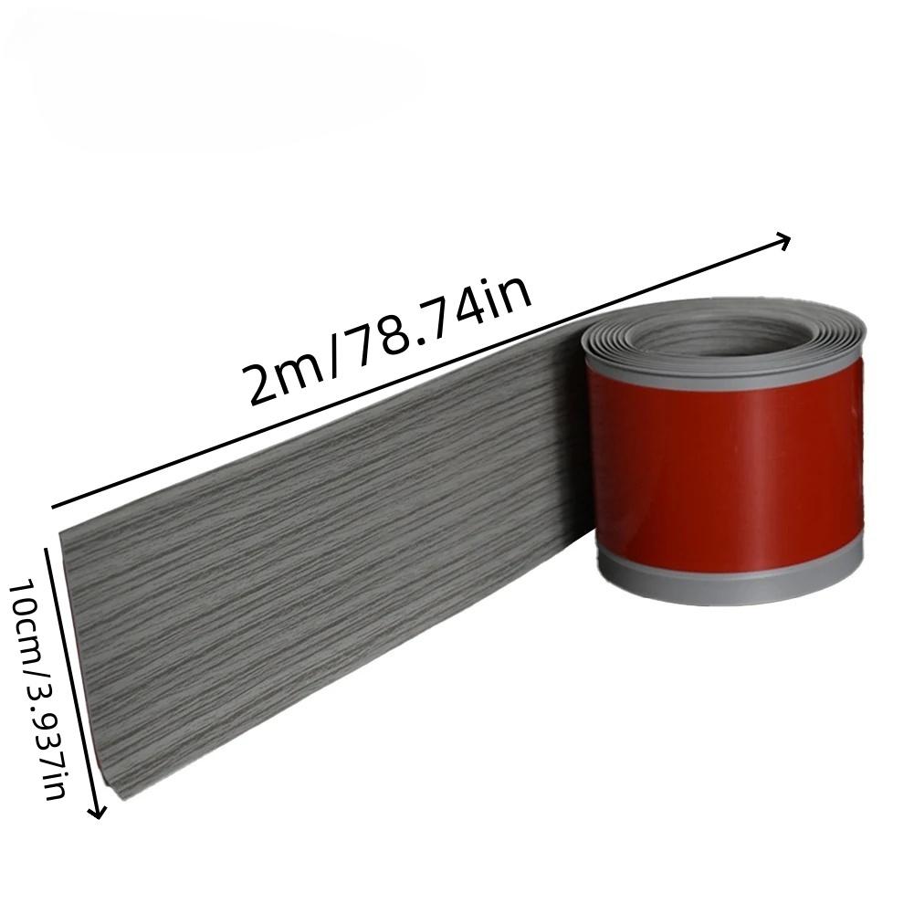 1pc 2m/3meters Skirting Line Border Adhesive Waterproof Edge Closing Wall Skirt Strip For Living Room Background Baseboard