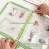 Loose-leaf Jewelry Storage Booklet Transparent Jewelry Organizer Ornament Sealed Bag  Jewelry