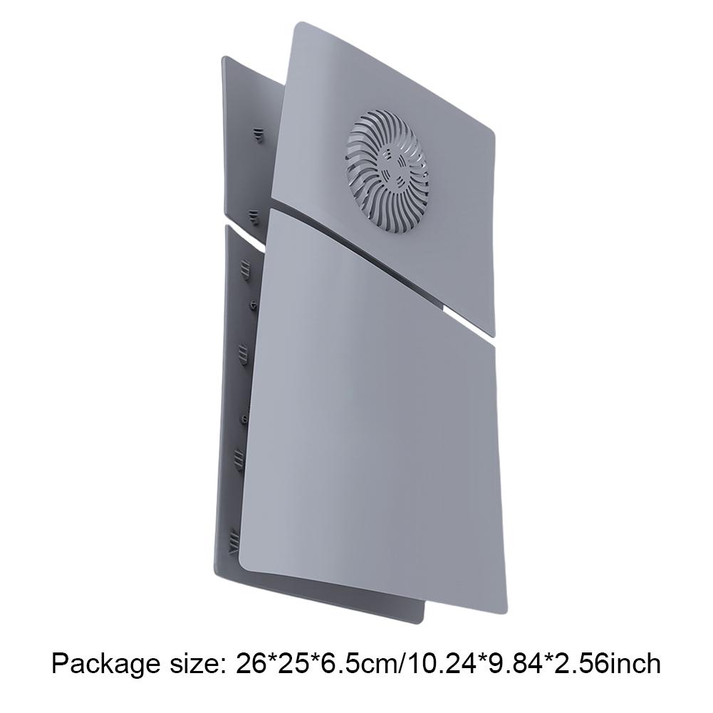 

Аксессуары для самостоятельного украшения, сменные серые боковые панели корпуса с логотипом-наклейкой для PS5 Slim Disc/цифровой консоли