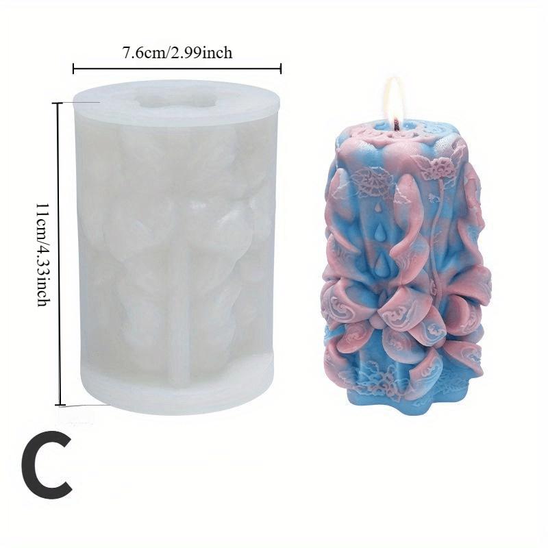 

3D-форма для резных силиконовых свечей | Инструмент для создания ароматерапии, мыла и смолы своими руками C