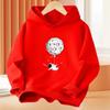 Autumn/Winter Children's Casual Hooded Sweatshirt with Cool Skateboard Pattern-Boys' and Girls' Warmth-Keeping Sp