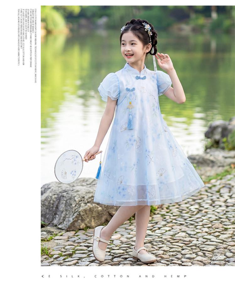 Girls' Hanfu Style Cheongsam Dress