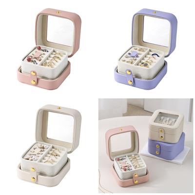 Travel Friendly Jewelry Storage Case with Multiple Compartments Moisture Resistant Jewellery Container Accessories Box