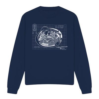 STAR TREK Unisex Adult Bridge Print Sweatshirt