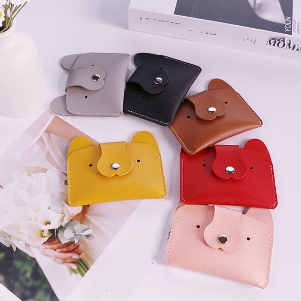 

Мультяшный мини-кошелек из искусственной кожи, сумка для карт, милый кошелек для монет для женщин и девочек розовый
