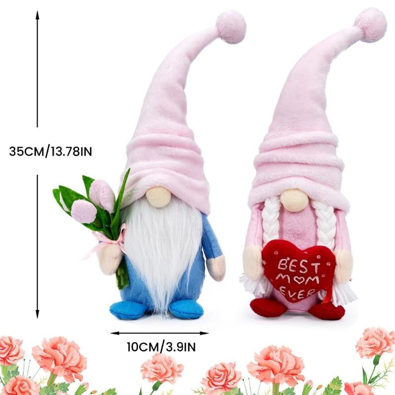 Muttertag Gnomes Puppe Tomte Schwedischer Nisse Skandinavische Dekoration Rudolph (Muttertag) Herz Blume