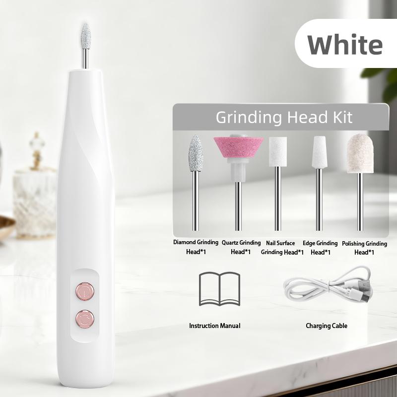 Multi-Set Electric Nail File Set Portable Nail & Foot Care Grinder, Polisher & Callus Remover Suitable for Fingernails & Toenail