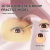 3D Practice Pad Microblading Eyelash Extension Soft Silicone Skin Flat Model Permanent Makeup Tool Custom Option Pair