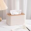 Yuzhuxun Cream Style Leather Desktop Tissue Box