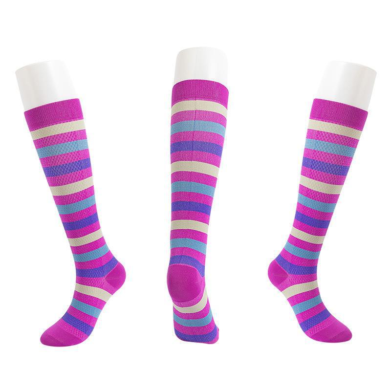 Unisex Outdoor Compression Sports Socks: Elastic, Knee-High, for Cycling & Fitness