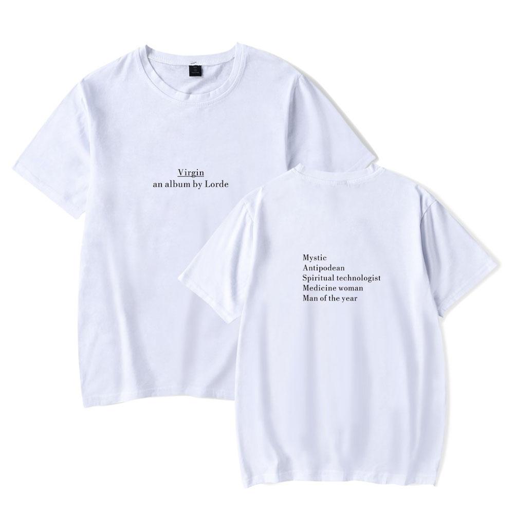 Lorde T-shirt Men Women Fashion Letters Printed Trend Street Crewneck T Shirt Oversized Tshirt