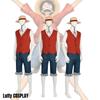 Authentic One Piece Luffy Costume Pirate King Cosplay Outfit For Halloween