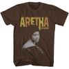 Aretha Franklin T-Shirt Vintage Ramp;B Singer Gospel Music Official Dark Chocolate Unisex T-Shirt