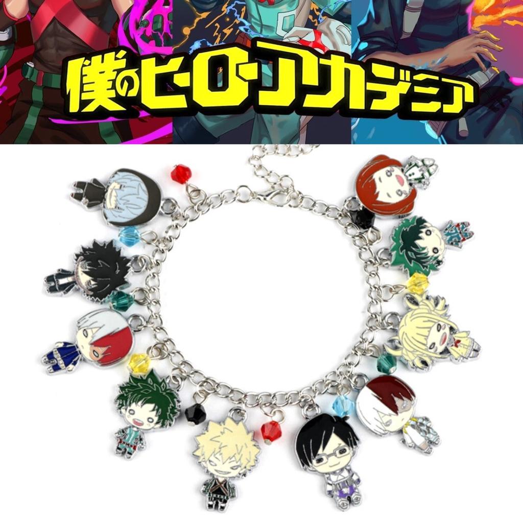 Alloy Cartoon Character Bracelet Set Unique My Hero Academia Accessories