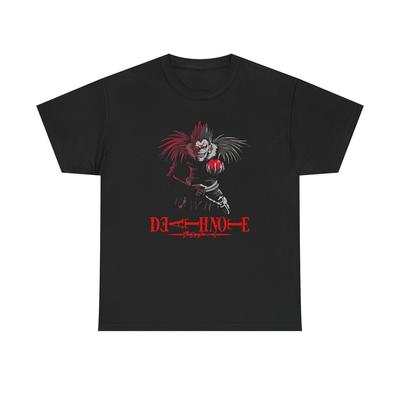 Unisexové tričko z těžké bavlny inspirované anime, tričko Ryuk Death Note, tričko Shinigami