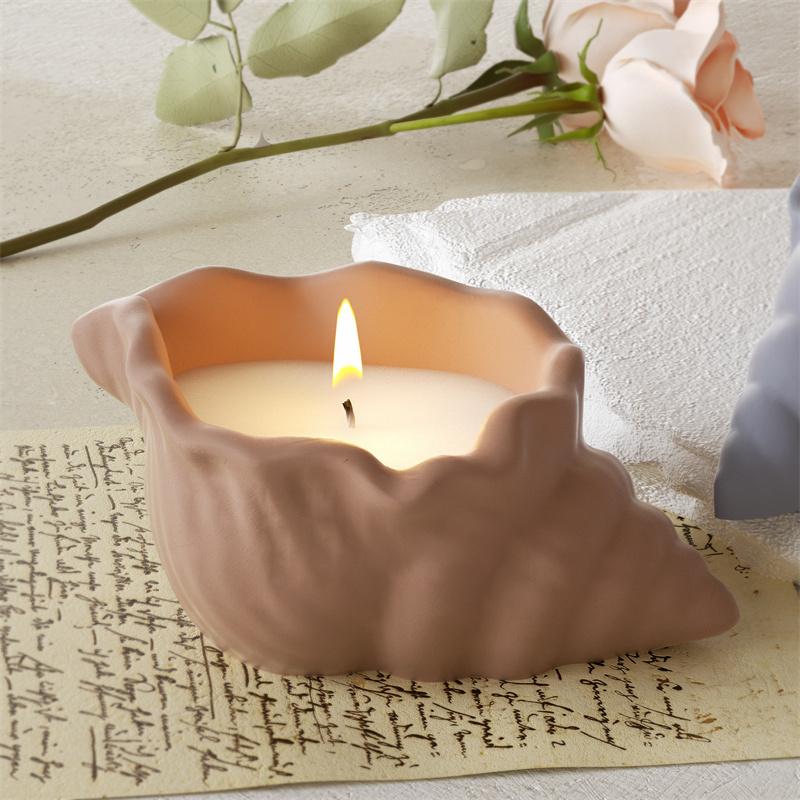 Diy Conch Bedroom Decoration Drop Glue Candle Mold Conch Shell Jewelry Storage Box Aromatherapy Candle Gypsum Silicone Mold