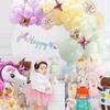147 Stück Einhorn-Ballons, Einhorn-Geburtstagsparty-Dekorationen, Kinder, Mädchen, 1. Geburtstag, Ballon-Dekor, Babyparty, Geschlecht offenbaren, Zubehör