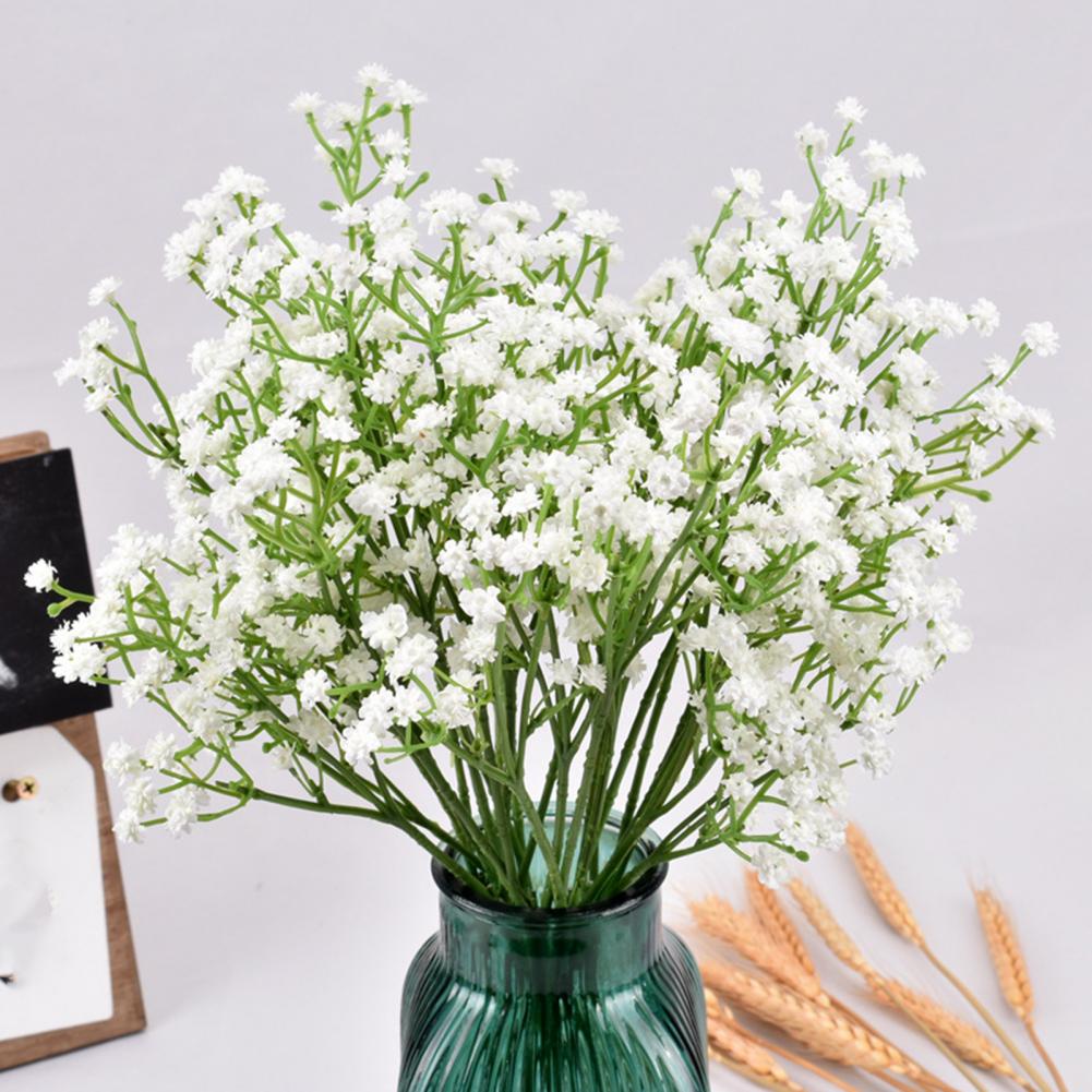 Artificial Babysbreath Flower 3 Fork 93 Head Home Table Centerpiece Wedding Faux Flower Branch Floral Arrangement Decor