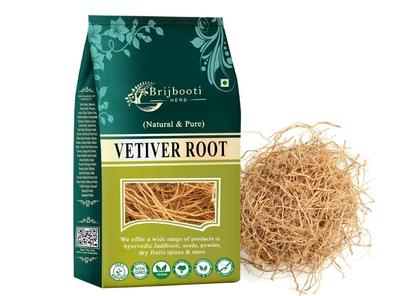 Brijbooti Vetiver Root 100gm | Khus Root | Khus Roots for Drinking | Vetiveria Zizanioides | Vala | Kas Ramacham