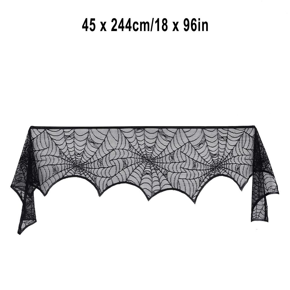 Unique Spider Web Lace Table Runner for Halloween Enhance Your Party Ambience